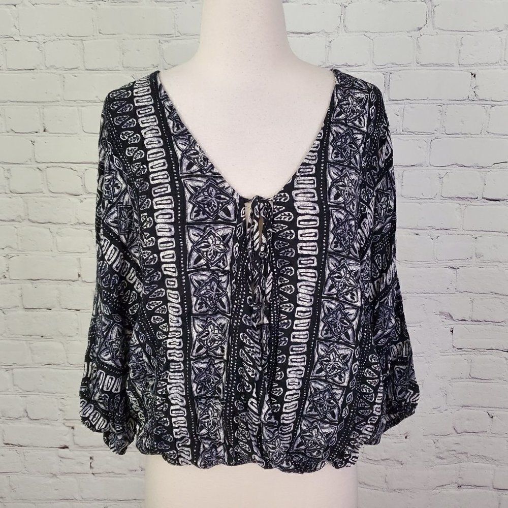 Blouse Dolman sleeve print Top M ENTRO